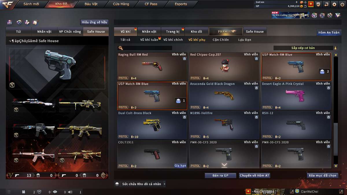 shop acc cf uy tin gia re